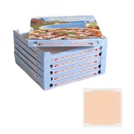 Scatola pizza senza coperchio 32x32x3 - karteline